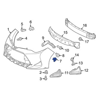 Toyota OE - Outer Bumper Cover Retainer