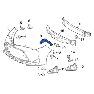 Toyota OE - Front Left Bumper Cover Bracket