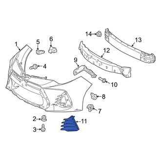 Toyota OE - Front Left Bumper Cover Spacer Panel