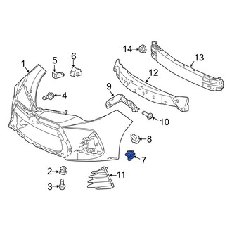Toyota OE - Outer Bumper Cover Retainer