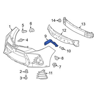 Toyota OE - Front Right Bumper Cover Bracket