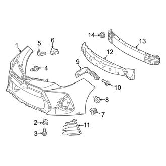 Toyota OE - Front Bumper - Bumper & Components (With Sport Bumper)