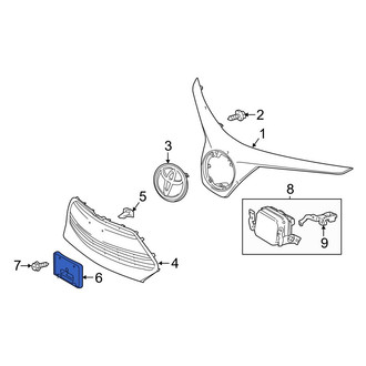 Toyota OE - Front License Plate Bracket