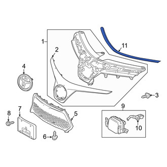 Toyota OE - Upper Grille Seal