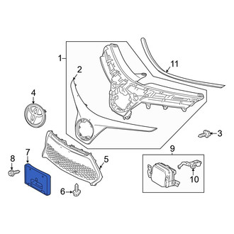 Toyota OE - Front License Plate Bracket