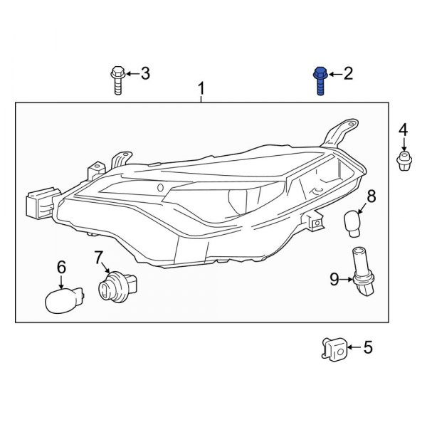 Headlight Mounting Bolt