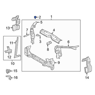 Toyota OE - Front Hood Stop Buffer