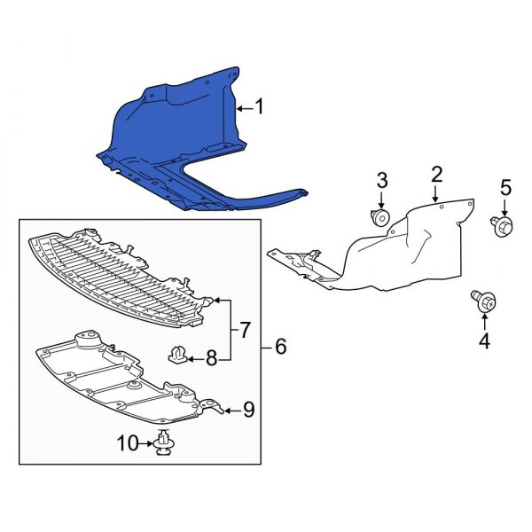 Radiator Support Splash Shield