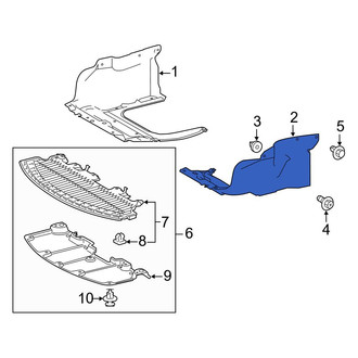 Toyota OE - Front Left Radiator Support Splash Shield