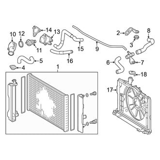 Toyota OE - Cooling - Radiator & Components