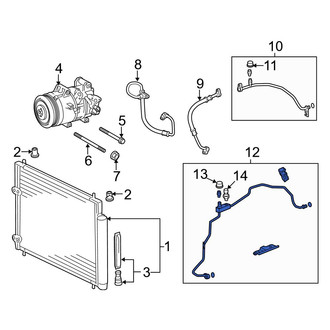 Toyota OE - A/C Refrigerant Discharge Hose