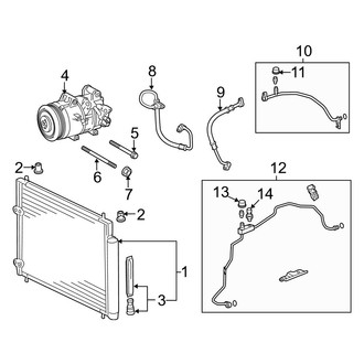 Toyota OE - Air Conditioner & Heater - Condenser, Compressor & Lines