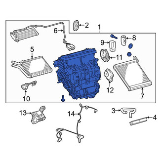Toyota OE - HVAC Unit Case Assembly