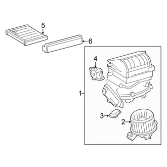 Toyota OE - Air Conditioner & Heater - Blower Motor & Fan (W/O Climate Control)