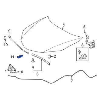 Toyota OE - Front Hood Lift Support Stud
