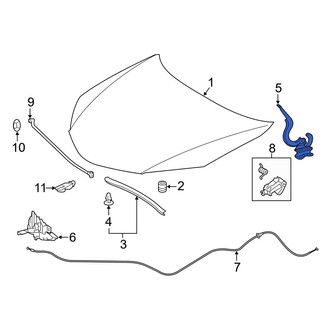 Toyota OE - Front Right Hood Hinge