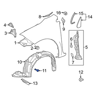 Toyota OE - Fender Liner Extension Clip