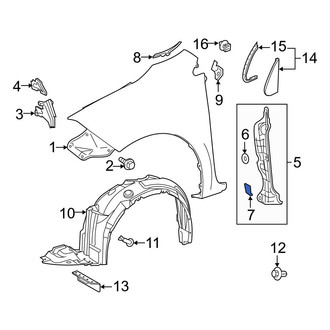 Toyota OE - Fender Filler Panel Clip