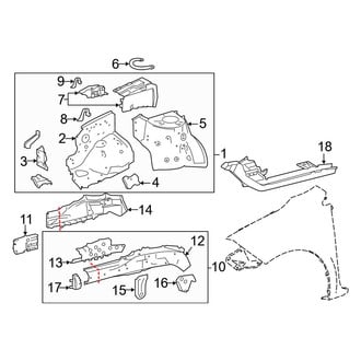 Toyota OE - Fender - Structural Components & Rails