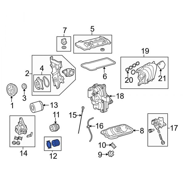 Engine Oil Filter Element