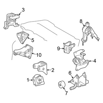 Toyota OE - Engine / Transaxle - Engine & Transmission Mounting
