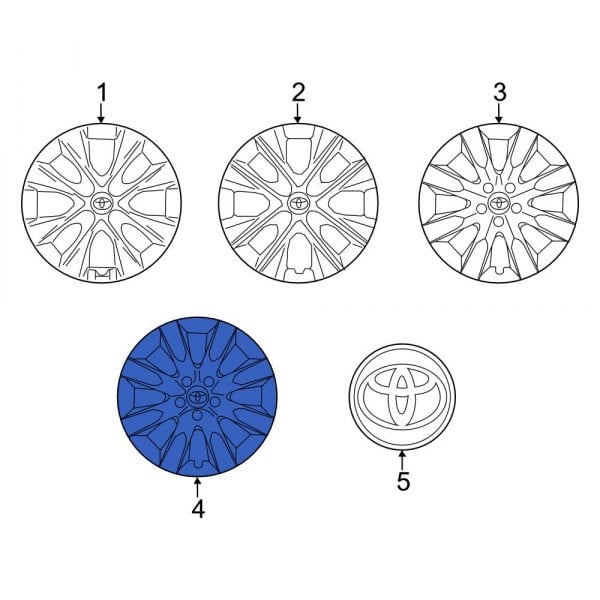 Toyota OE 4260202350 Wheel Cover