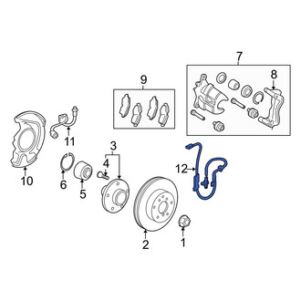 Toyota OE - Front Left ABS Wheel Speed Sensor