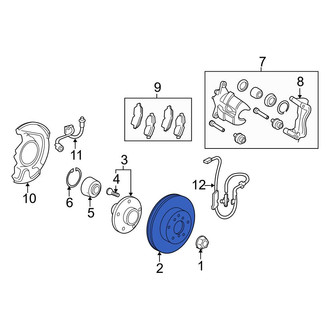 Toyota OE - Front Disc Brake Rotor