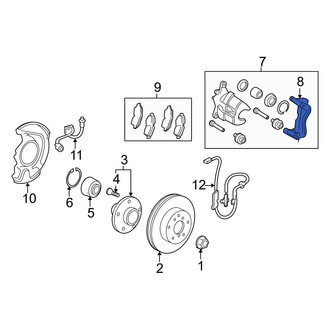 Toyota OE - Front Left Disc Brake Caliper Bracket