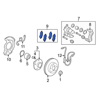 Toyota OE - Front Disc Brake Pad Set