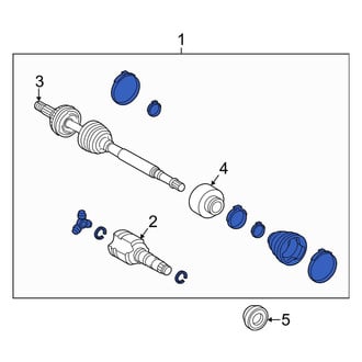 Toyota OE - Front Left CV Axle Assembly