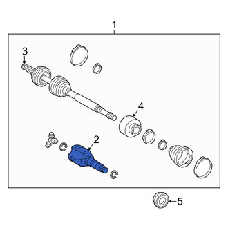 Toyota OE - Front Right CV Axle Assembly