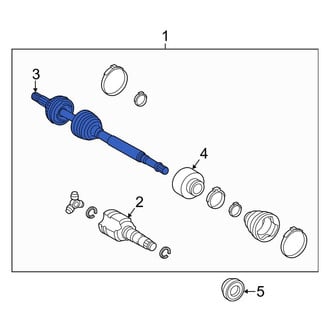 Toyota OE - Front Left CV Axle Assembly