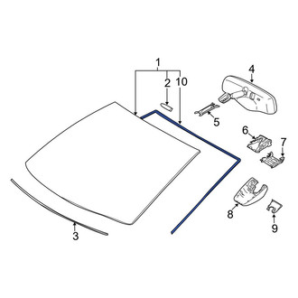 Toyota OE - Front Windshield Molding