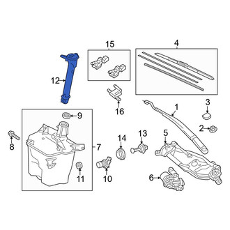 Toyota OE - Front Washer Fluid Reservoir Filler Pipe