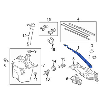 Toyota OE - Left Wiper Arm