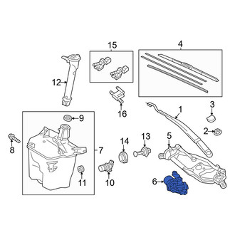 Toyota OE - Front Wiper Motor