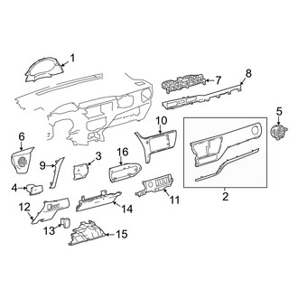 Toyota OE - Instrument Panel Components