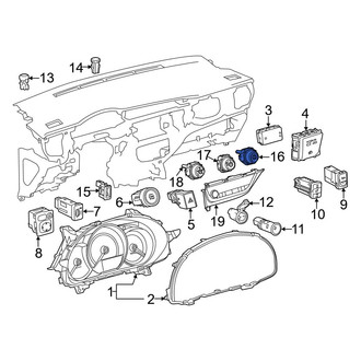 Toyota OE - HVAC Temperature Control Panel
