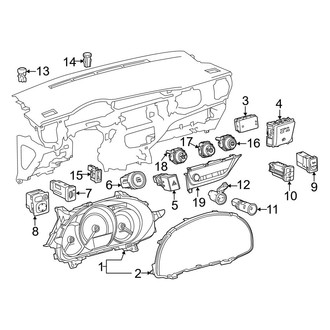 Toyota OE - Instrument Panel - Cluster & Switches