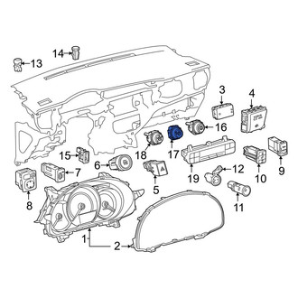 Toyota OE - HVAC Blower Control Switch