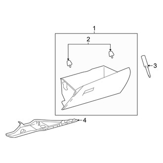 Toyota OE - Instrument Panel - Glove Box