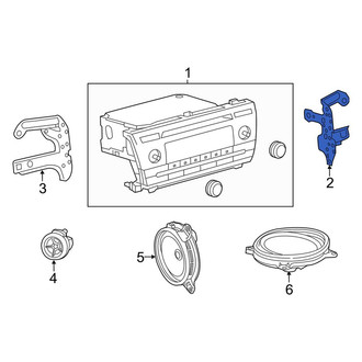 Toyota OE - Right Radio Bracket