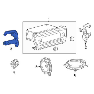 Toyota OE - Left Radio Bracket