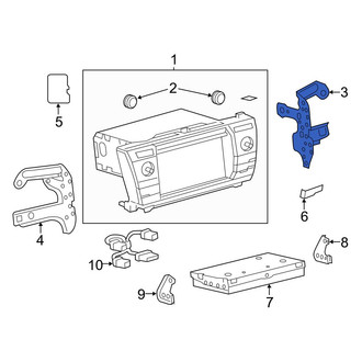 Toyota OE - Right Radio Bracket