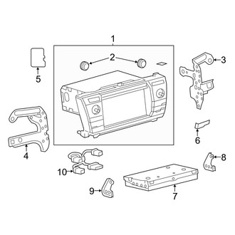 Toyota OE - Instrument Panel - Navigation System Components
