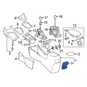Toyota OE - Center Rear Console Cup Holder