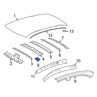 Toyota OE - Left Roof Panel Reinforcement