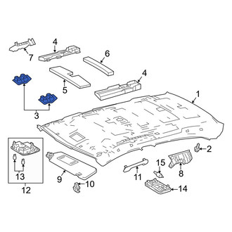 Toyota OE - Left Headliner Insulator