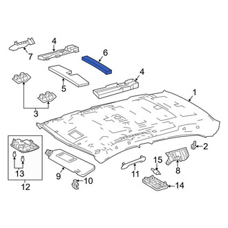 Toyota OE - Center Headliner Insulator